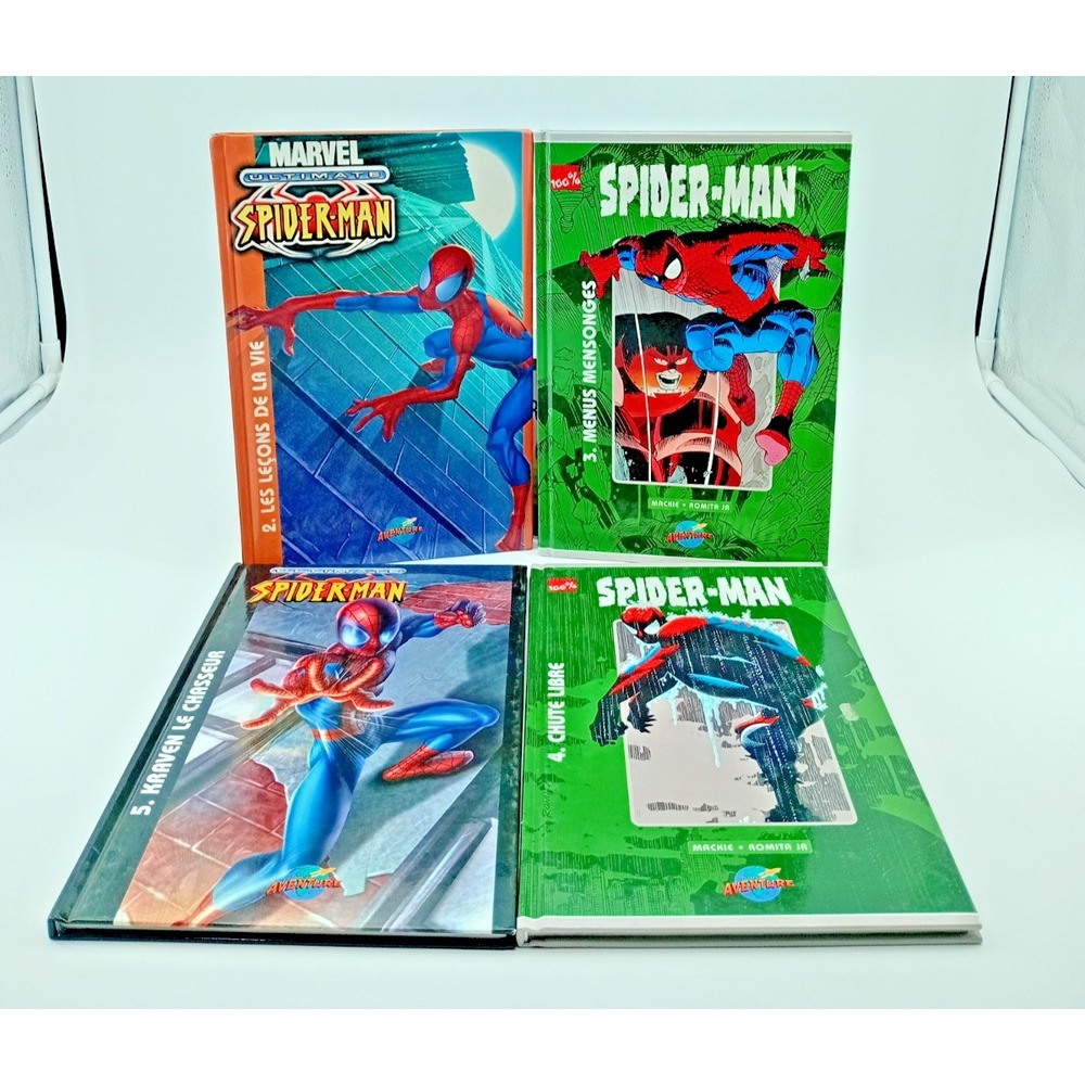 Lot 4 Marvel Spider-Man Graphic Novels‎ FR Vol.2/3/4/5 – Hardcover VG